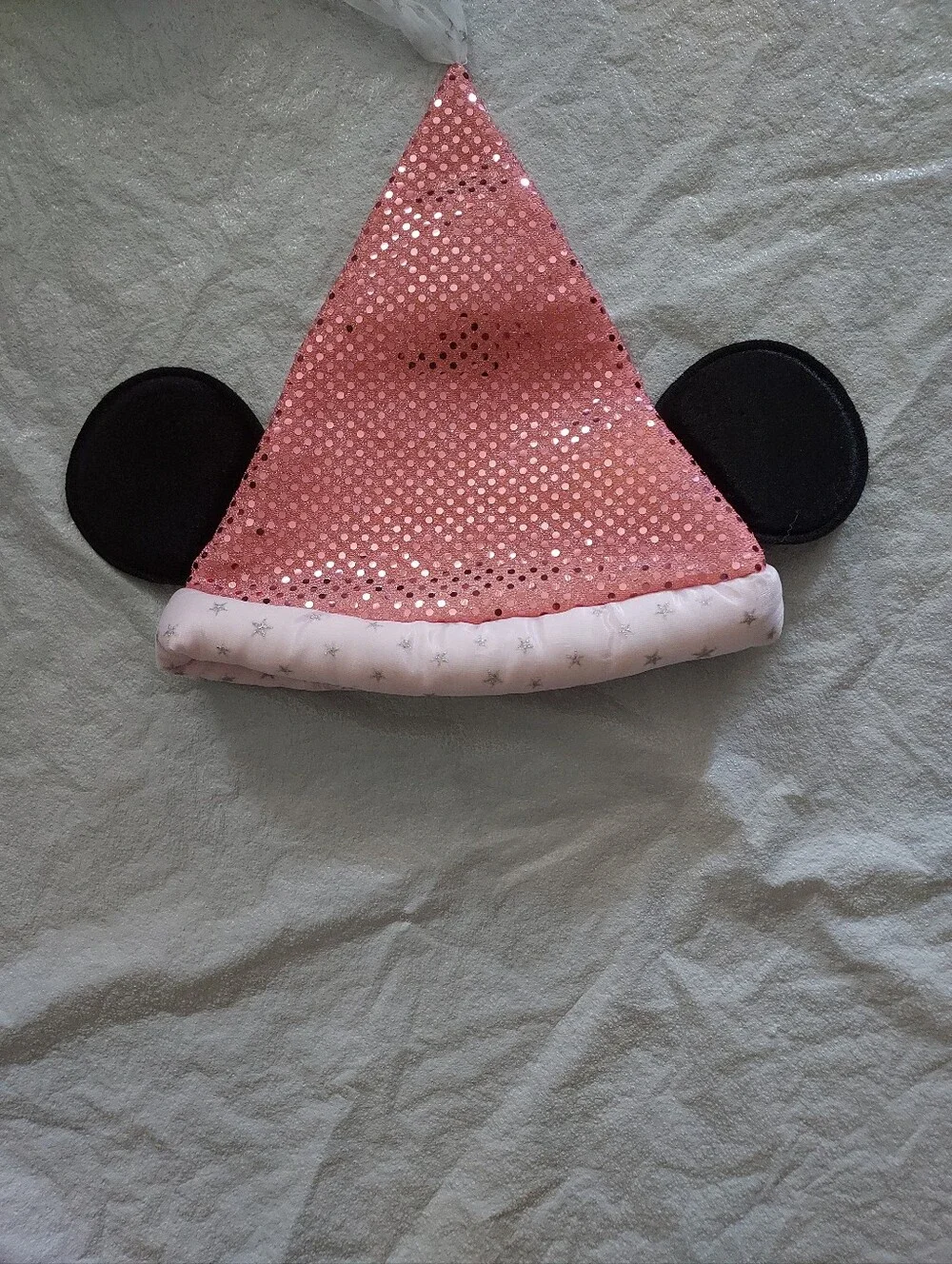 Disney Pink Sequin Mouse Ear Party Hat with Black Ears